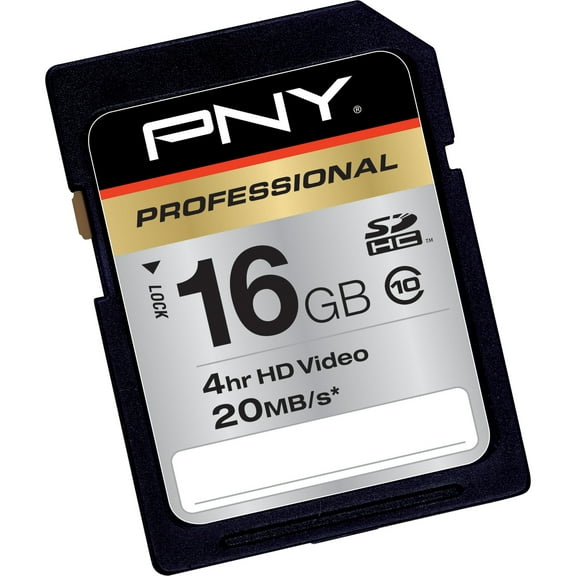 PNY P-SDH16G10-EFS2 16 GB Class 10 SDHC