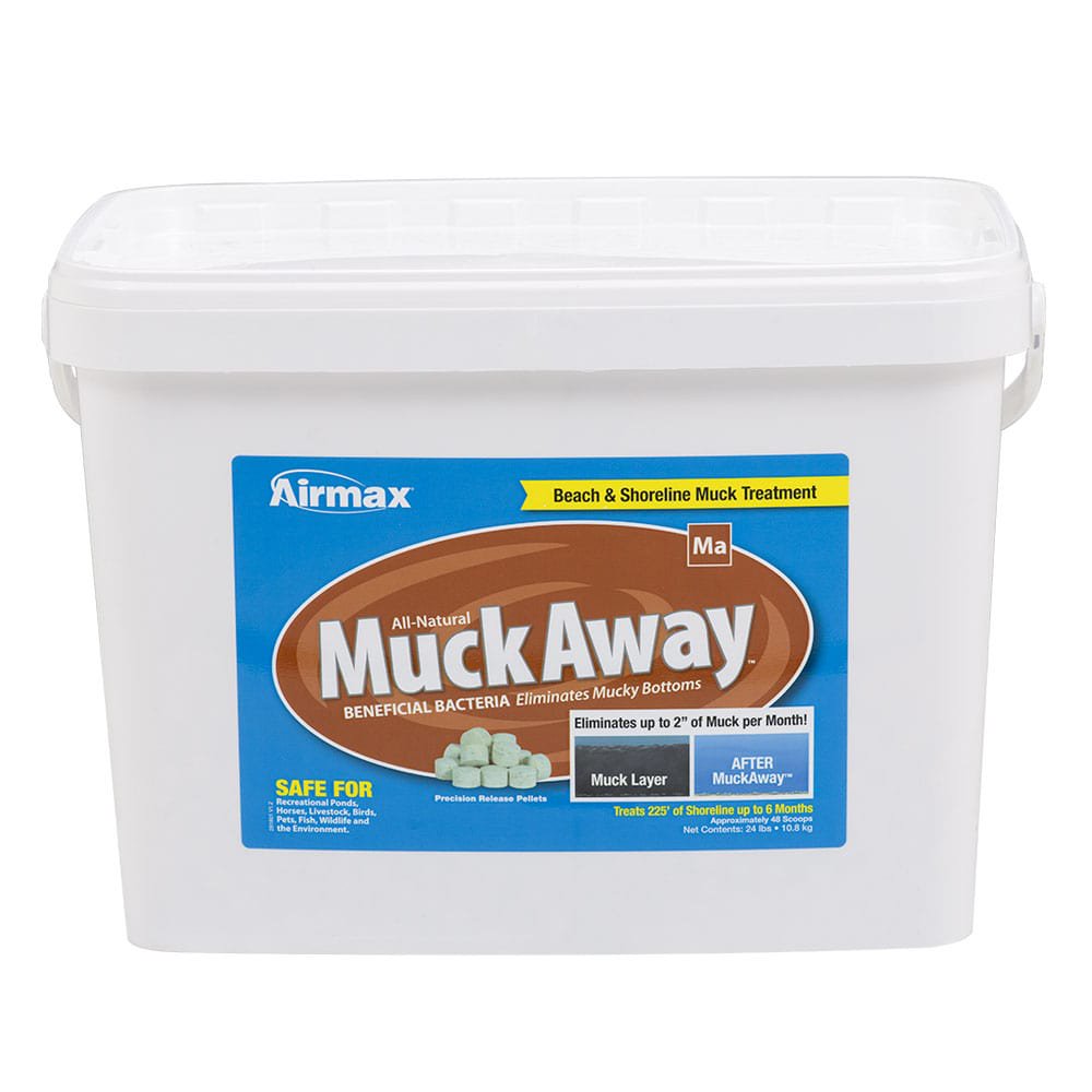 Airmax MuckAway, Natural Pond Muck Reducer, Removes Sludge & Odor, 48