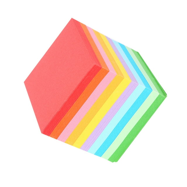 Trousse d'Origami, Papier d'Origami Pliant Carré, Origami Coloré et Durable, 520 Pcs 10 Couleurs pour Enfants
