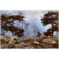 thumbnail image 3 of Bolokofsky, Ronald 18x13 Black Modern Framed Museum Art Print Titled - Mountain Top View., 3 of 5