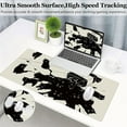 thumbnail image 3 of Gaming Mouse Pad XXL Extended Anime Mouse Pad 31.5x15.7inch, Large Cute Kawaii Big Computer Mouse Mat Desk Pad with Non-Slip Rubber Base and Stitched Edge for Home Office-Black Ink Cat, 3 of 6