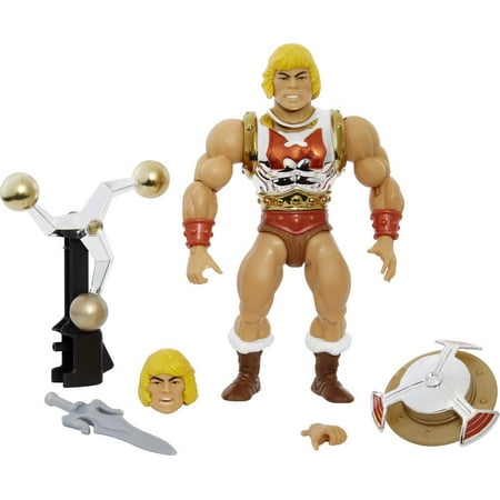 UPC: 0194735030910 | Masters of the Universe Origins Flying Fists He-Man Action Figure with Attack Action & Accessories