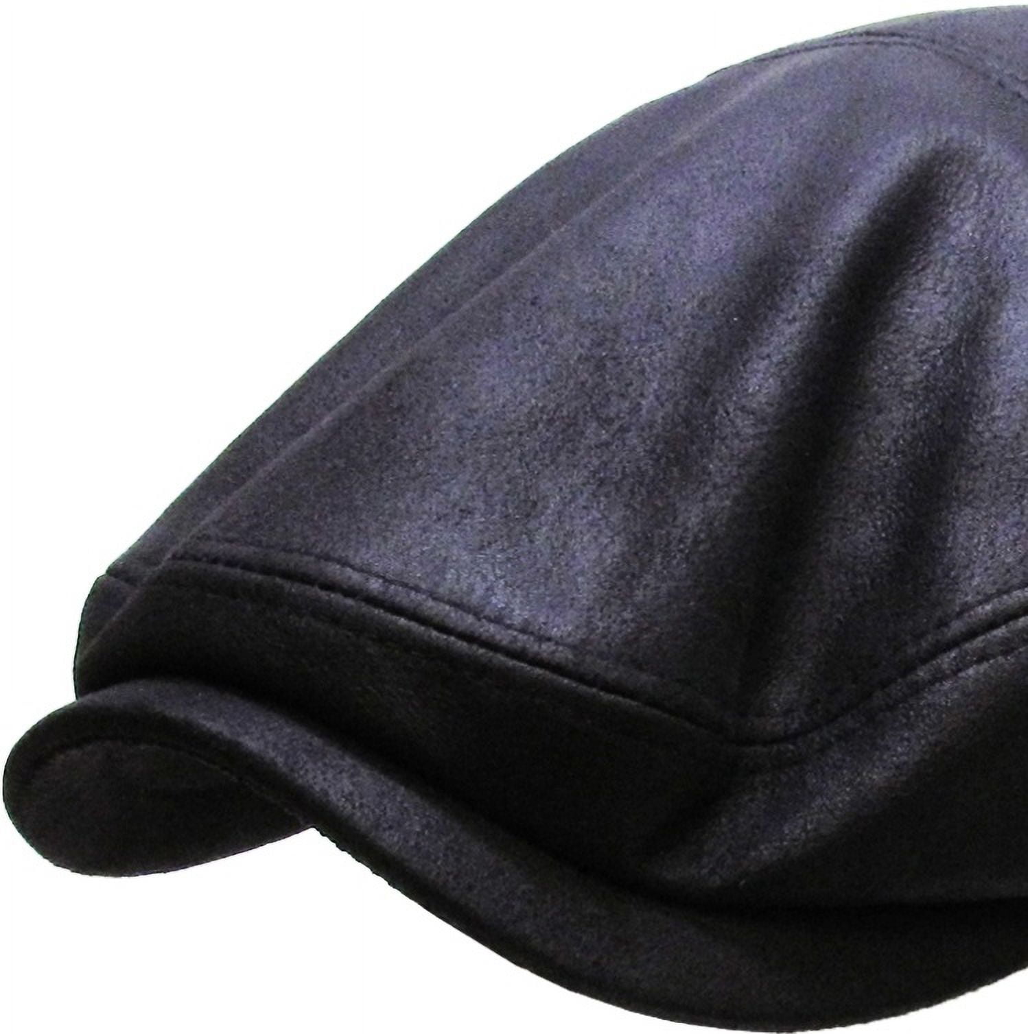 PU Leather Ivy Hat Golf Driving Ascot Winter Flat Cabbie Newsboy Debonair