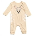 thumbnail image 3 of Disney Classics Bambi Infant Baby Boys Snap Cosplay Coverall and Hat Newborn to Infant, 3 of 5