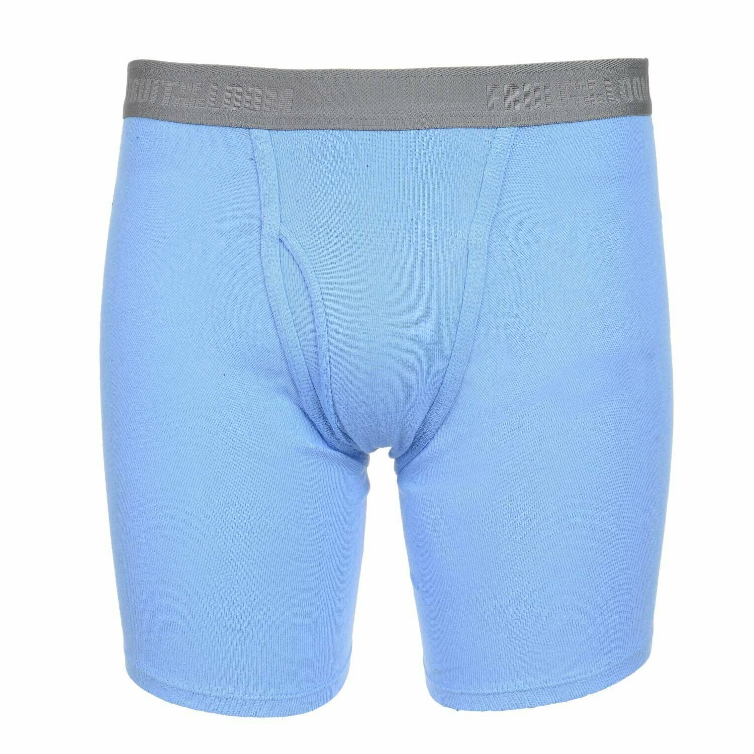 Fruit of the Loom (12 Pack Mens Underwear Cotton Boxer Briefs with Fly ...