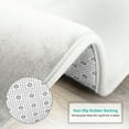 thumbnail image 2 of Nestl 1 Large Absorbent Memory Foam Bath Mat Bathroom Rug, White, 20"X30", 2 of 7