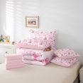 thumbnail image 6 of Erosebridal Cartoon Pink Bow 7-Piece Twin Bedding Sets For Bowtie Girl,Bowknot Bedding Comforter Set For Cowgirl,Reversible, 6 of 7