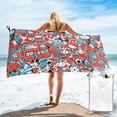 thumbnail image 1 of ZICANCN Microfiber Beach Towels, London City Doodle Quick Dry Bath Towels 27.5"x55" Inch Oversized for Adults Men Women, 1 of 9