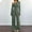 Army Green, variant on Women's 2 Piece Outfits Fall Sweatsuits Off The Shoulder Crop Top Wide Leg Sweatpants Casual Matching Lounge Sets ,Navy 2XL