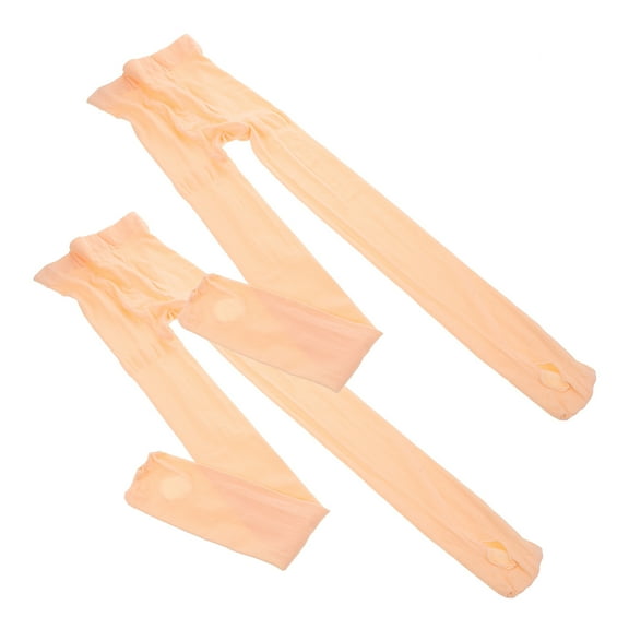 HOMEMAXS 2 Pairs Adult Ballet Tights Socks Dance Socks Dance Tights Stretchy Pantyhose Tights for Women Girls (Size Fit for Height 130-150cm Light Pink)