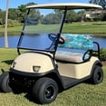 thumbnail image 4 of Pzuqiu Ocean Sea Turtle Golf Cart Seat Cover Set - 2-Piece Stretchable Washable Protector with Beach Shell Design, Universal Fit for EZGO, Club Car & Yamaha, 4 of 9