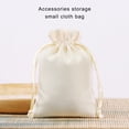 thumbnail image 2 of yingyy Sac à Cordon pour Bijoux, Pochette de Rangement, Cadeaux, Beige, 2 of 6