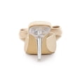 thumbnail image 2 of BLISSFUL STEP Women's Bow Pointed Toe Clear Stiletto Heel Slides Mules Champagne 7, 2 of 8