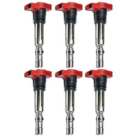 Audi 100 Ignition Coil - Set of 6 Ignition coils for Audi A4 A6 Quattro 3.0L V6 UF483 C1471 5C1470
