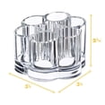 thumbnail image 4 of Soporte acrílico para lápiz labial, organizador de cepillos de uñas con delineador de brillo labial compacto transparente y flor pequeña con transparente, 4 of 5