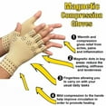 thumbnail image 4 of Magnetic Arthritis Therapy Fingerless Health Compression Gloves for Compression and Massaging Relief 2Pairs, 4 of 6
