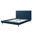 thumbnail image 6 of Loft Lyfe Jessie Platform Bed Linen Upholstery Queen Size, Denim, 6 of 9