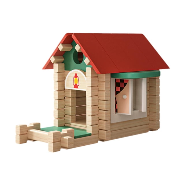 Juego de bloques de construcción de madera para apilar, juguete creativo para hacer mismo, juguete de construcción para niños de 3, 4, 5 y 6 años
