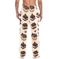 thumbnail image 4 of FORMRS Mens Pajama Pants with Pockets Sleepwear Lounge Bottoms Sizes S-2XL, Blue Cakes, 4 of 7