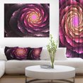 thumbnail image 1 of Fractal Flower Light Purple Digital Art - Large Flower Canvas Wall Art, 1 of 3