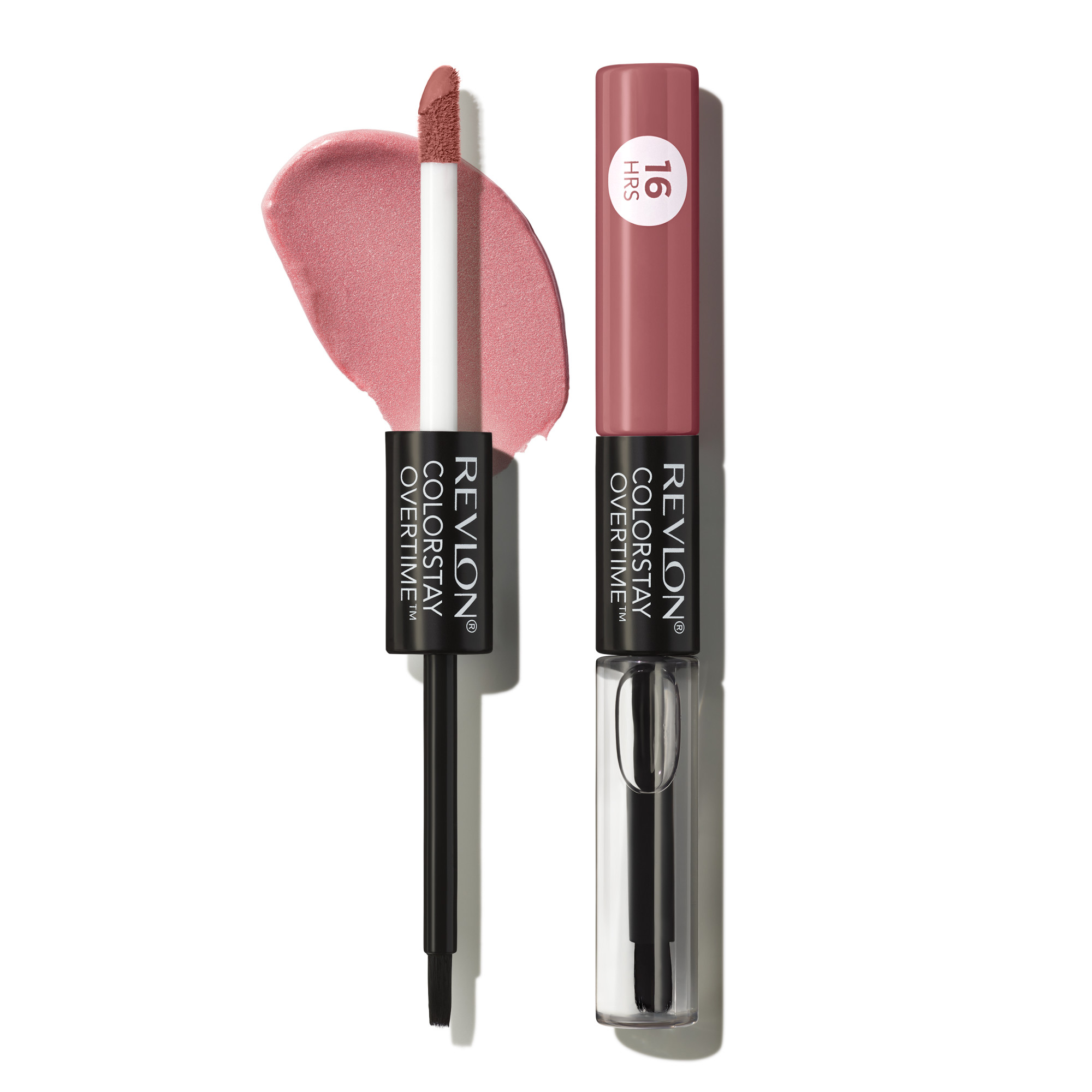 Revlon ColorStay Overtime Longwearing Gloss Lipstick with Vitamin E, 350 Bare Maximum, 0.07 fl oz - image 2 of 8