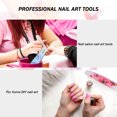 thumbnail image 4 of Plaque de Sable en Acier Doré Lime à Ongles 6 Pcs, Motifs Fins Multiples, Lavable et Réutilisable, Outils de Manucure Professionnels pour Usage Domestique et Salon, Forme Semi-Circulaire, Double Face, 4 of 5