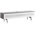 thumbnail image 1 of SONOROUS Studio ST-360 I/R Friendly Wood and Glass Modern TV Stand with Spike Metal Legs for Sizes up to 75" (Modern Design Cabinet For Your Audio/Video Components and Consoles) - BLACK, 1 of 5