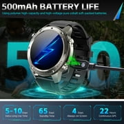 XAXRE Smartwatch for Men 1.43'' AMOLED Smart Watch with Built-in GPS 100+ Sports Modes Fitness Tracker with Sleep Monitor for iOS Android