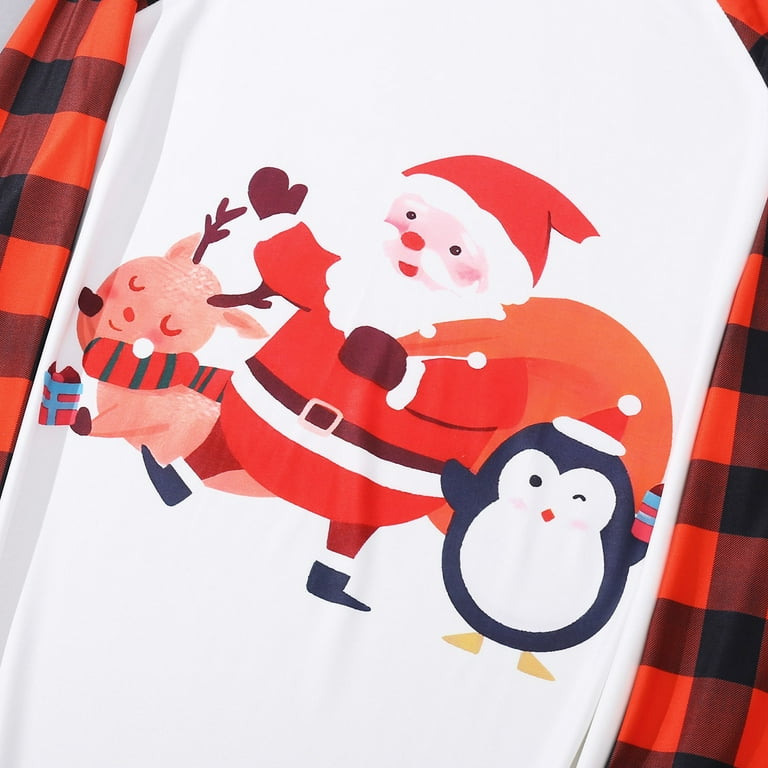JDEFEG Sleepyheads Pajamas Family Christmas Womens Merry Christmas Set Family Clothes Matching Cute Prints Long Sleeve Plaid Tops Pants Mom Sets