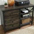 thumbnail image 4 of Pemberly Row Small Credenza in Engineered Wood-Carbon Oak, 4 of 15