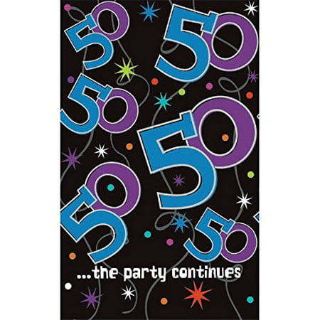 The Party  Continues 50th  Birthday  Tablecover Walmart  com