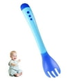 thumbnail image 2 of Baby Temperature Sensing Spoon and Fork Set Toddler Tableware Feeding Utensils Soft - Dinnerware for Kids, 2 of 6