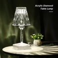 thumbnail image 2 of yeacher USB Rechargeable Acrylic Diamond Table Lamp Touching Control Crystal Bedside Night Light Decorative Bedroom Nightstand Lamp, 2 of 8