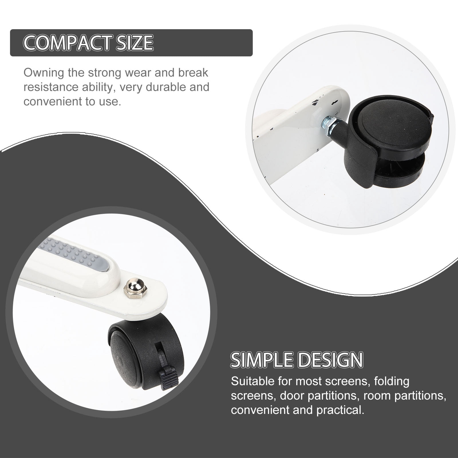 FESTFENDS Room Dividers Feet Wear Resistance Break Resistance Easy Installation 1Set