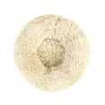 thumbnail image 5 of Round Plush Pet Bed for Dogs & Cats,Fluffy Soft Warm Calming Dog Bed Sleeping Kennel Nest,31.5 x 31.5 x 8", 5 of 5