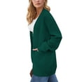 thumbnail image 4 of UVN Sweaters for Women Fall Winter Open Front Cardigans Long Sleeve Oversized Casual Soft Knit Outerwear Coats with Pockets, 4 of 9