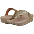 thumbnail image 6 of FitFlop Women's Lulu Glitter Sandals (Platino, 9), 6 of 9