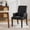 Pu-black, variant on PU Leather Dining Chair with Arms, Upholstered Tufted High Back Dining Room Chairs, Accent Armchair with Solid Wood Leg and Nailhead Trim, Kitchen Dining Living Room, Coffee
