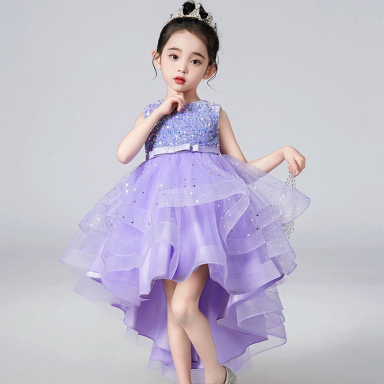 Girl Sequin Tulle Wedding Party Dress Bridesmaid Birthday Pageant Ball Gown  - Walmart.com