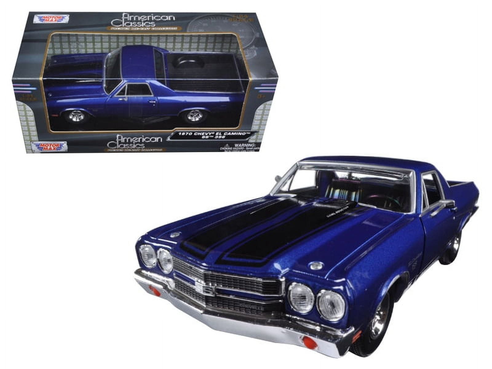 1970 Chevrolet El Camino SS 396 Red with Black Stripes 1/24