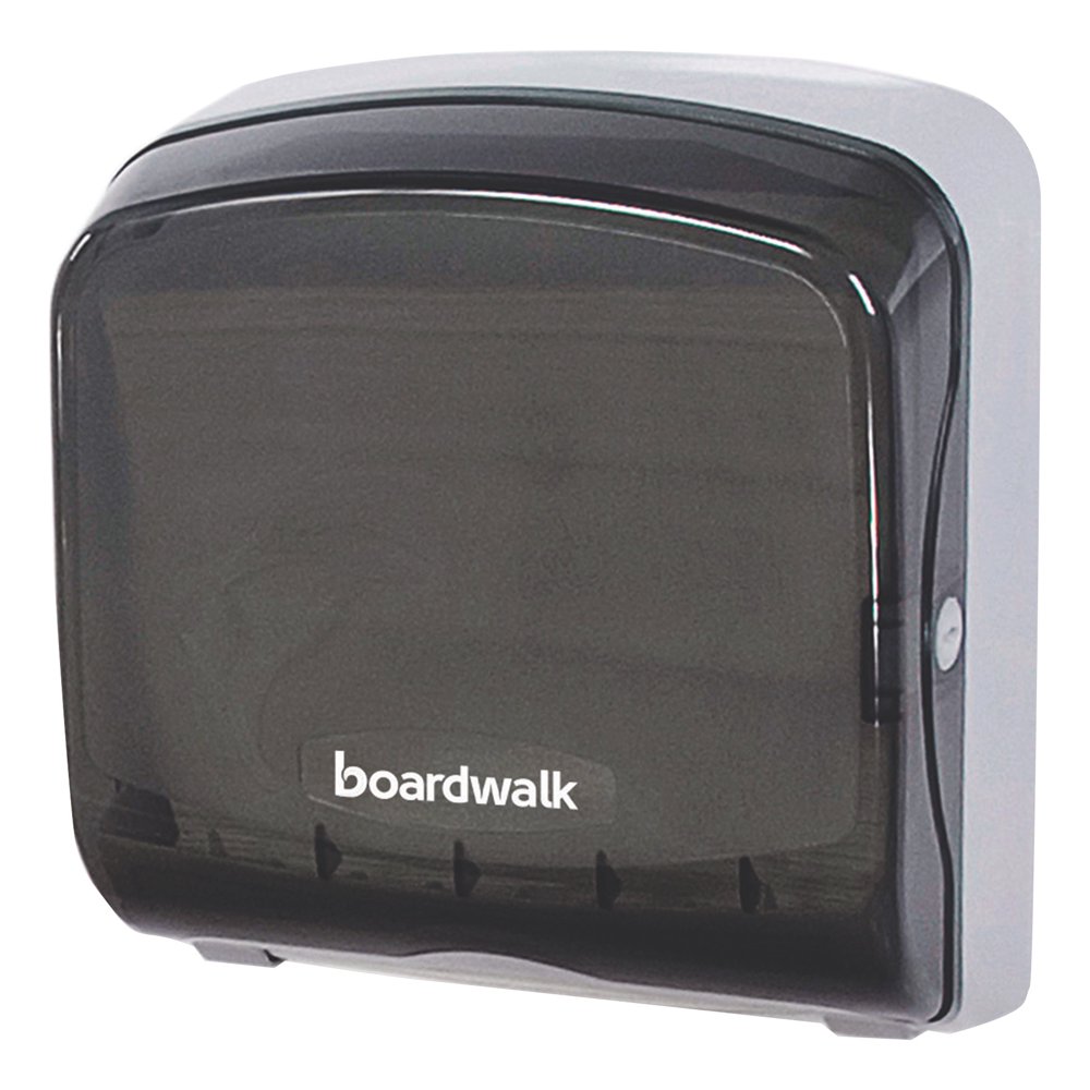 Boardwalk Mini Folded Towel Dispenser, 5 3/8 x 12 3/8 x 13 7/8, Smoke