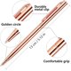 thumbnail image 2 of 3 Pack Slim Ballpoint Pen Black Ink Medium 1.0mm Writing Pen for Wedding Business Office Students, 2 of 4