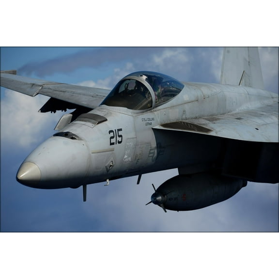 24"x36" Gallery Poster, FA-18E Super Hornet f-18 Strike Fighter Squadron (VFA) 14 close up