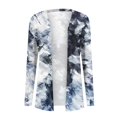 Cardigan Sweaters for Women Casual Print Lightweight Jacket Oversized