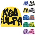 thumbnail image 4 of Women Fashion Y2K Style Cap Autumn Winter Knited Colorful Hat Accessories, 4 of 8