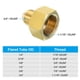 thumbnail image 5 of Adaptador de conector de flare Uxcell SAE 45 grados de latón, accesorio de tubo de flare 3/4 pulgadas hembra flare x 1/2 pulgadas macho flare 1 pcs, 5 of 7
