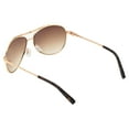 thumbnail image 4 of Jessica Simpson Women's J106 Iconic Metal UVA and UVB Protective Pilot Aviator Fashion Sunglasses, 60mm, 4 of 6