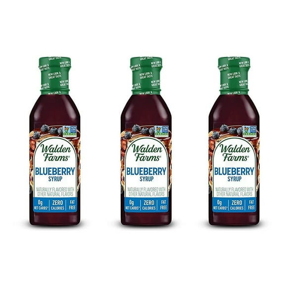 Walden Farms Calorie Free Syrups Flavors: Blueberry Syrup, Size: 3 Bottles