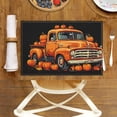 thumbnail image 4 of Fall-featured Placemat Washable Flowers Illustrations Placemats Set Of 6 17.7x13 Inch - Pumpkins Fade-Resistant Placemat for Coffee Table Cafe Table Decoration, 4 of 5
