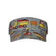 thumbnail image 2 of Kdxio Funny Construction Print Sun Visor Hat Golf Visor Adjustable Velcro Outdoor Sports Cap For Men Women, 2 of 7